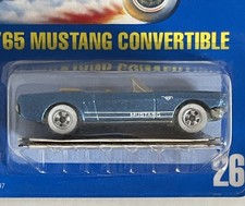 Hot Wheels 65 MUSTANG CONVERTIBLE - Blue Card Speed Points Flyer in Package
