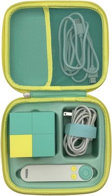 Thisness Nex Game Carry Case Hard Shell Storage Green Yellow