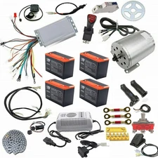 1800W 48V Brushless Electric Motor Kit Controller Battery Go Kart ATV Trike Bike