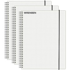 Graph Paper Spiral Notebook 8.5 x 11 Inches 240 Pages, A4 Grid Journal with 1...