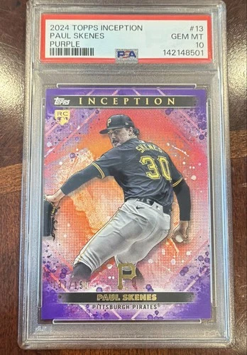2024 Topps Inception - Paul Skenes #13 Purple /150 (RC) PSA 10 Rookie