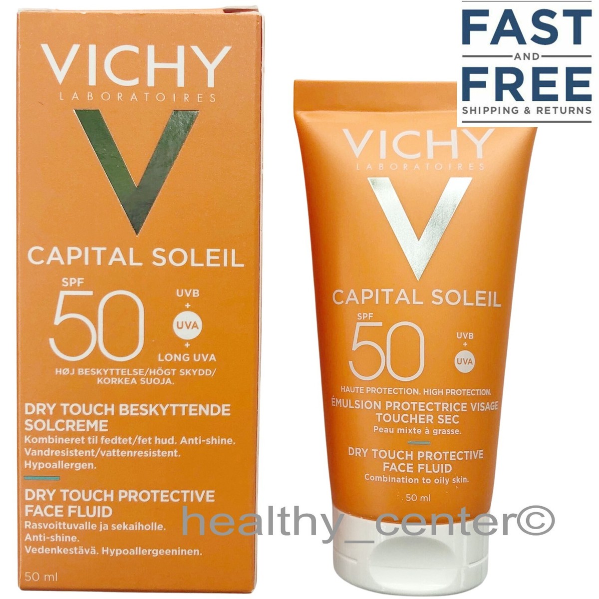 Vichy Capital Soleil Mattifying Dry Touch Face Fluid SPF50 50ml | eBay