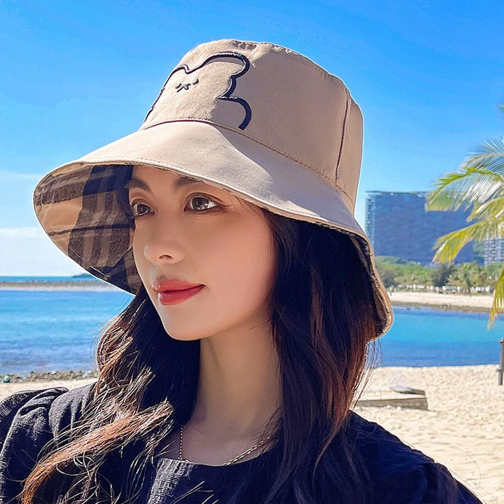 Hiking Bear Travel Fishing Bucket Hat Beach hat Women Fisherman Hat Sun Hats