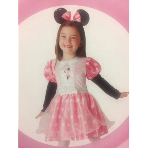 Costume Set Topolina Bambina Vestito Carnevale Minnie