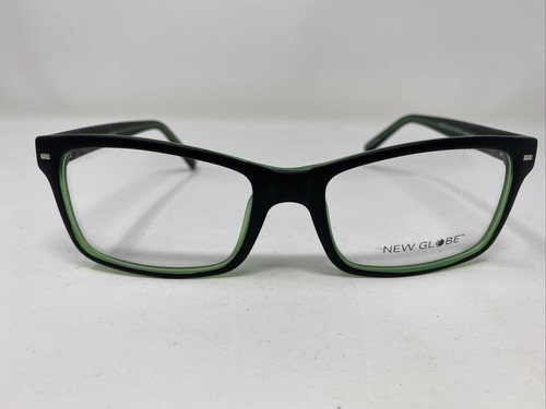 NEU GLOBE Brille Brillengestell M439 55-18-140 Matt Grün/Schwarz Vollrand 2331