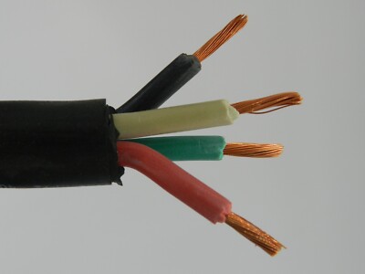 250 ft 10/4 SOOW SOO SO Black Rubber Cord Outdoor Flexible Extension Wire/Cable