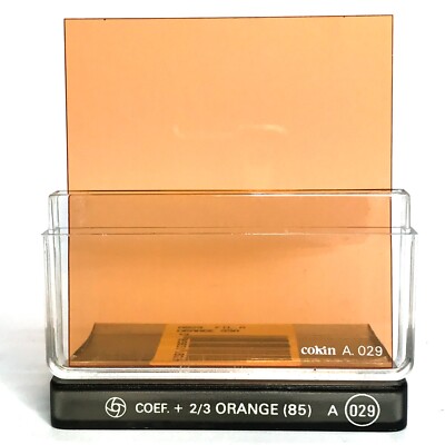 Genuine Cokin A029 Coef. + 2/3 Orange (85) Filter - opened, unused