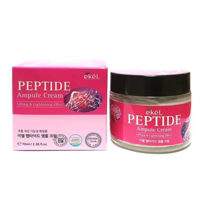 EKEL Moist Ampule Cream 70ml/Collagen,Snail,Aloe,Hyaluronic,Mayu/K-Beauty Holic