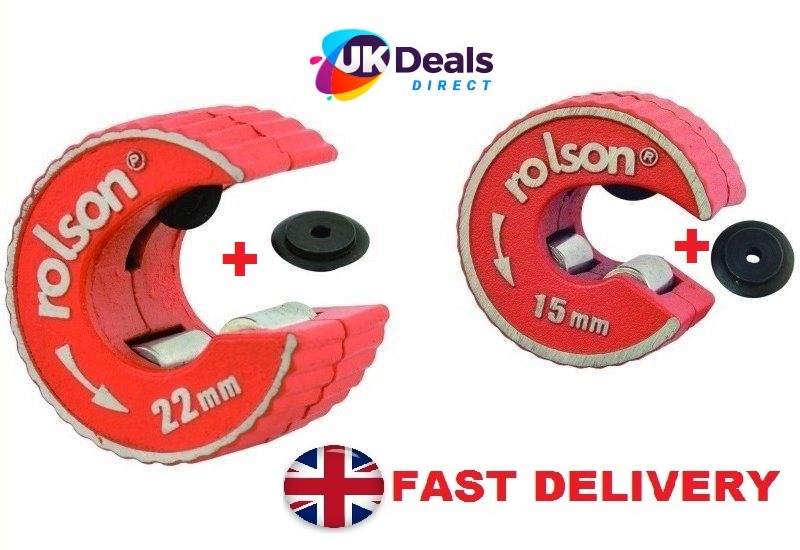 Rolson Rotary 15mm 22mm Copper Pipe Tube Cutter SelfLocking spare