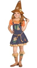 Wizard Of Oz Theme -Scarecrow Child Costume Size S 6/6X Way To Celebrate