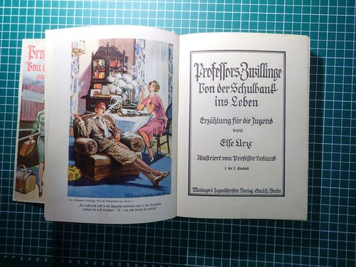 Professors Zwillinge von der Schulbank ins Leben , Else Ury, 1929 - Bild 3 von 3