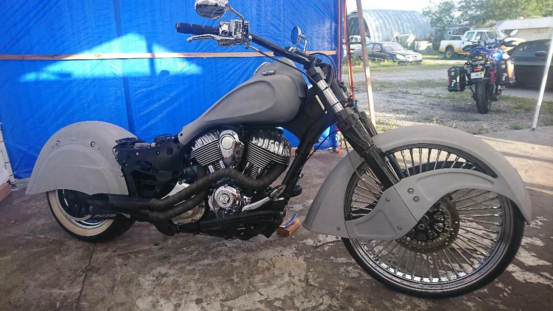 2014 Indian Custom  2014 Indian Chief Custom Project bike raked, 26