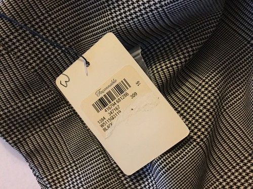 NUOVO Faconnable Pantaloni eleganti donna lana Glen a quadri piatto davanti - 16 - Foto 2 di 5