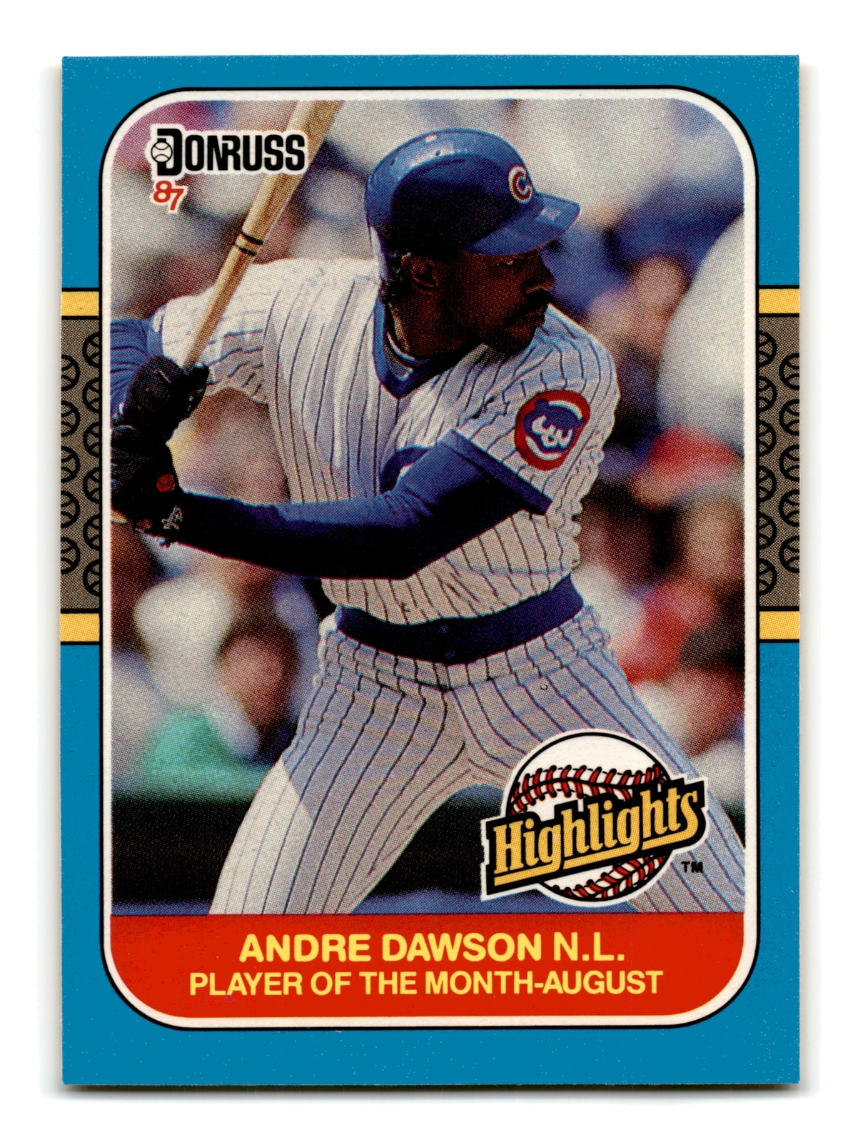 Andre Dawson 1987 Donruss Highlights #31 Chicago Cubs NM-MINT