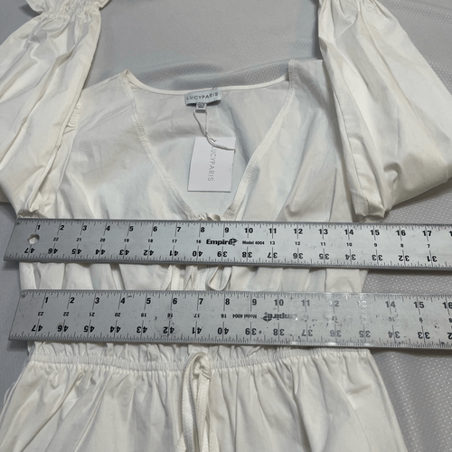 NWT Lucy Paris Kilala Contrast White Top Size XS New - Picture 3 of 12