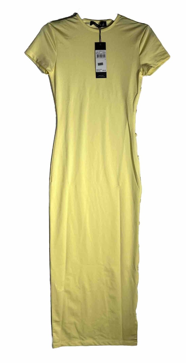 brentwood midi dress Lioness Women's Brentwood Keyhole Midi Dress - Yellow