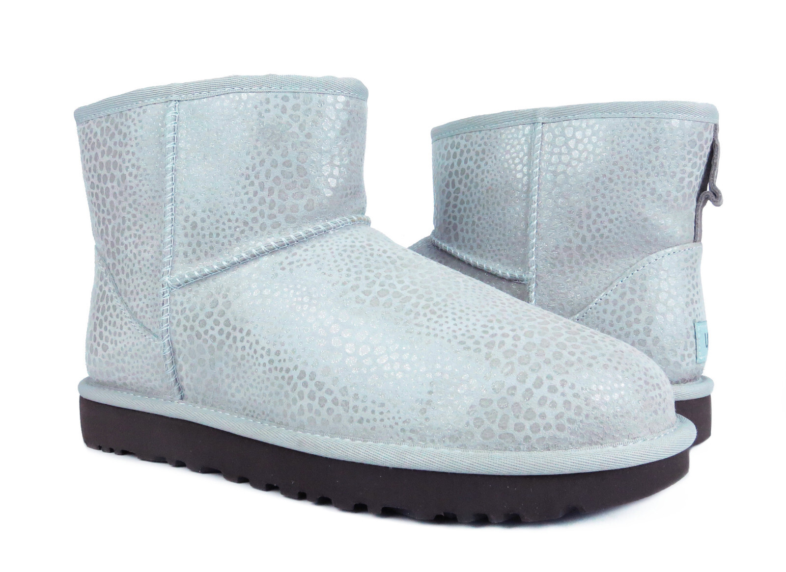 Ugg Women's Classic Mini Glitzy, Grey Violet Size: 8 M