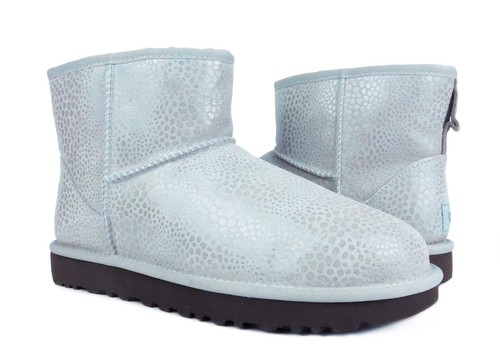 Ugg Women's Classic Mini Glitzy, Grey Violet Size: 8 M