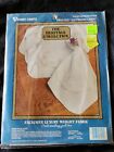 Vogart Embroidery Napkins Stamped Linen Canvas Wild Rose 8792B Kit