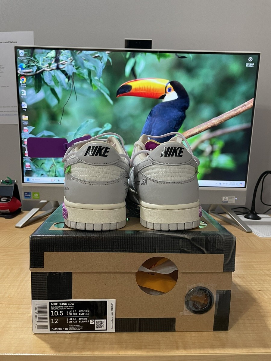Size 10.5 - Nike Off-White x Dunk Low 03 of 50. Brand New | eBay