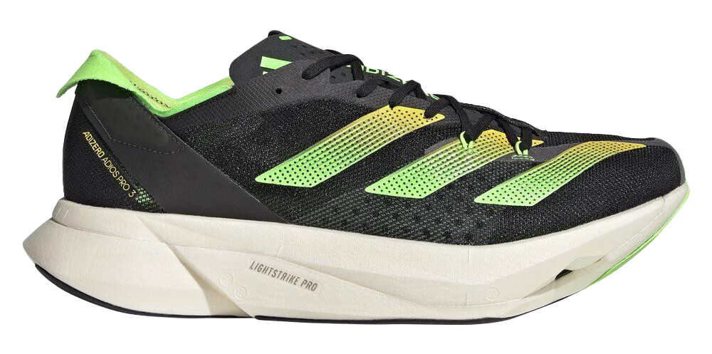 adidas Adizero Adios Pro 3 Core Black Solar Green for Sale