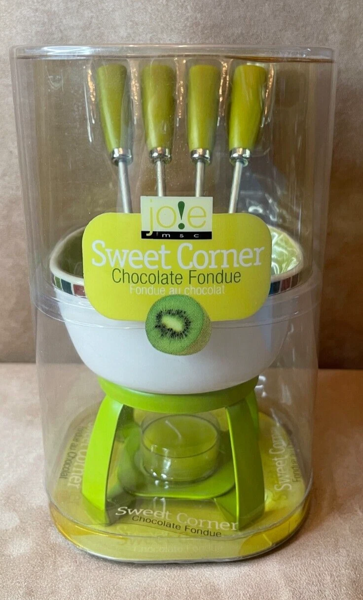 Joie Sweet Corner Chocolate Fondue Set New MSC Int. Forks table top New