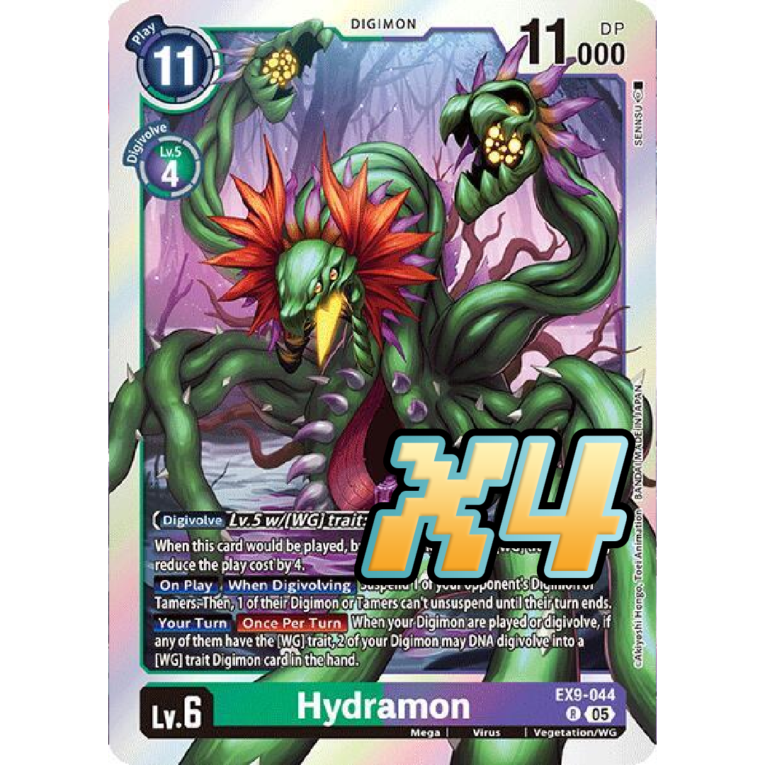 4X Hydramon EX9-044 Rare Versus Monsters NM Digimon Card Game | eBay