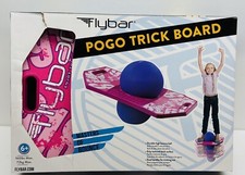 Flybar Pogo Ball for Kids, Jump Trick Bounce Board with Pump and Strong Grip