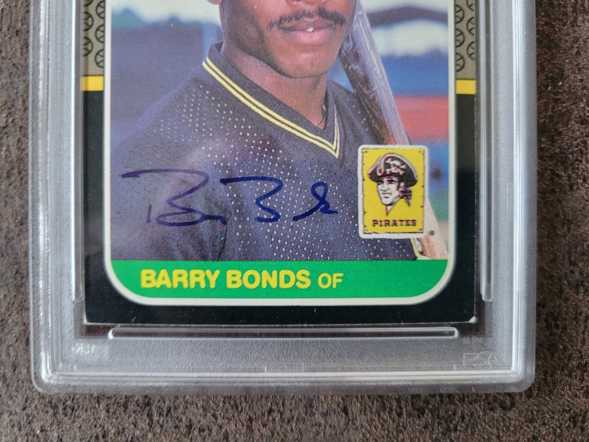 PSA9 美品　バリー・ボンズ　1987 DONRUSS　ルーキーカード 1987 Donruss ROOKIE Barry Bonds #361 -PSA/DNA 10 Autograph