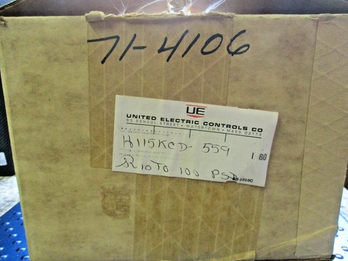 NEW UNITED ELECTRIC NOVA PRESSURE CONTROL SWITCH MODEL 559 TYPE H115KCD - Picture 7 of 7