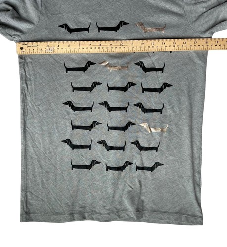 J.Crew New Size Medium Collection Tee Dachsund Dog Collection Short Sleeve - Picture 5 of 8