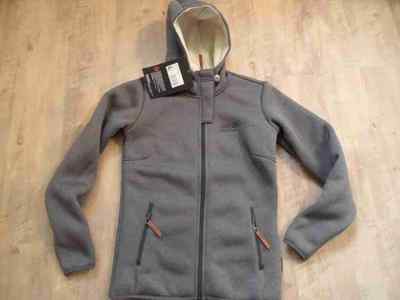 JACK WOLFSKIN TERRA NOVA Kapuzenjacke Kuschelfell grau XS