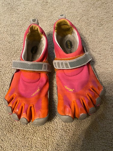 Vibram Shoes Pink Orange Gray 