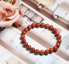 AAA Quality Natural Red Jasper Round Beaded Bracelet For Men and Women