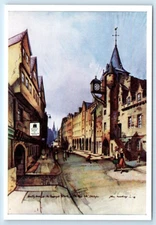 Huntly House & Canongate Edinburgh SCOTLAND UK 4x6 artist Postcard