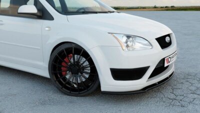 Spoilerschwert Frontspoiler ABS Ford Focus ST MK2 04-07 Mit ABE Schwarz Glänzend