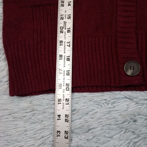 Cyrus Sweater Womens M Red Cardigan Cozy Comfy Soft Button Up New - Picture 4 of 10