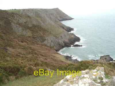 Photo 6x4 Limestone Cliffs at Southgate Fox Hole Viewed from Shire Combe. c2007