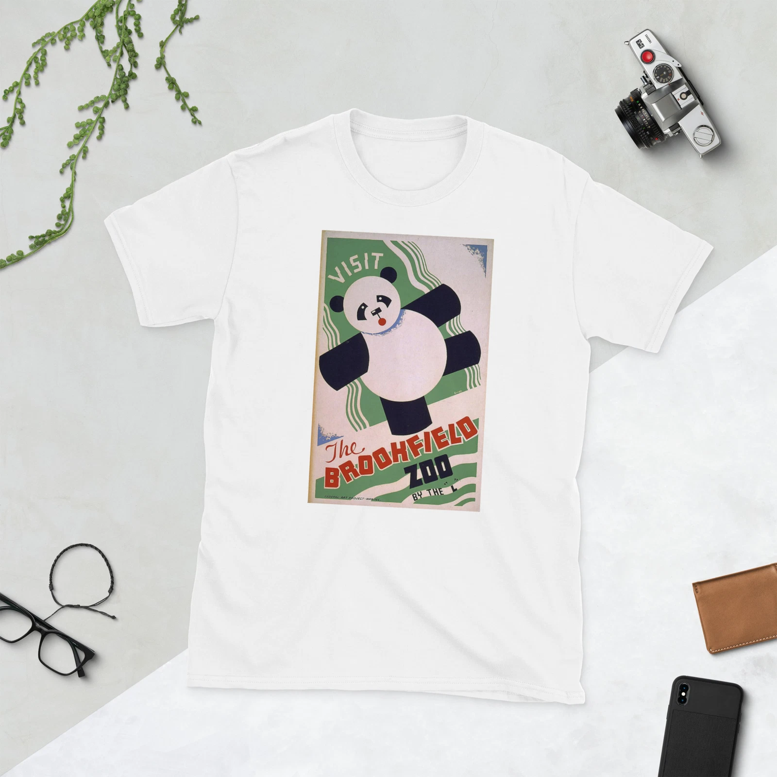 Visit the Brookfield Zoo WPA Poster 1936-38 Short-Sleeve Unisex T-Shirt