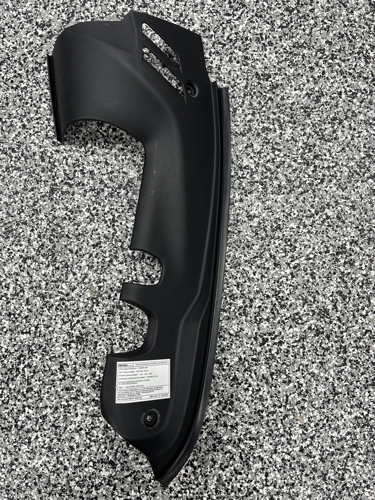 Ferrari 488 Spider Engine Trim Pieces
