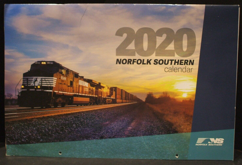 2020 Norfolk Southern NS Produced All Color Calendar RR Trains