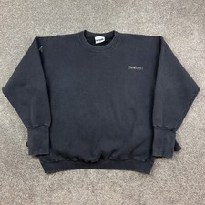 Vintage Handcuffs Sweatshirt Mens XL Black Crewneck Skateboard Snowboard Street