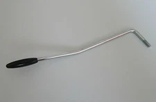 ST/Strat Style Guitar Tremolo Trem Arm Whammy Bar Chrome with Black Tip
