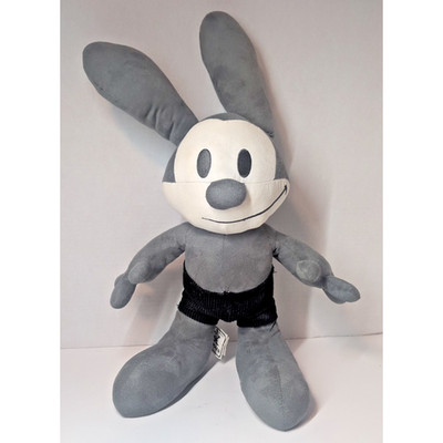 Disney Store Oswald Lucky Rabbit 18'' Grey Vintage Special Edition Standing Plush