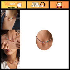 Colorful Beaded Initial Necklaces - Personalized Jewelry for Kids  Teens, Birth