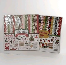 Echo Park Very Merry Christmas &Celebrate Christmas 12X12 Paper Collection Kits 