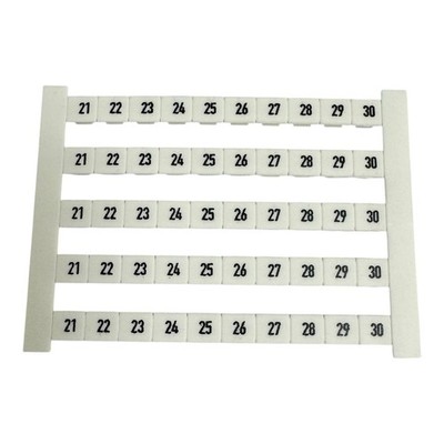 0518960021 Weidmuller Polyamide Wire Terminal Markers  DEK 6 FWZ 21-30 [Qtyx50]