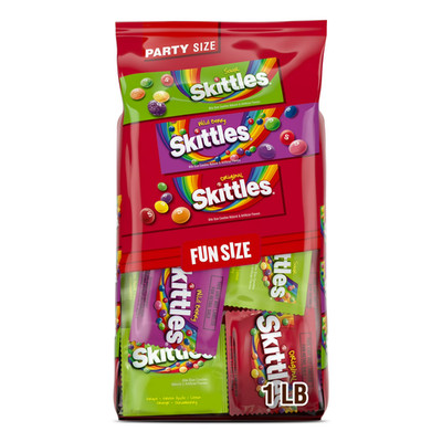 Skittles Original, Wild Berry & Sour Fun Size Chewy Candy, Party Size - 26.46 oz