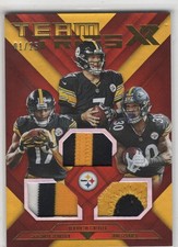 2019 Panini XR Team Trios Rorthlisberger James Conner Smith-Schuster Patch 1/25