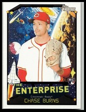 Chase Burns 2026 Topps Heritage The Enterprise #TE-CB Cincinnati Reds Rookie